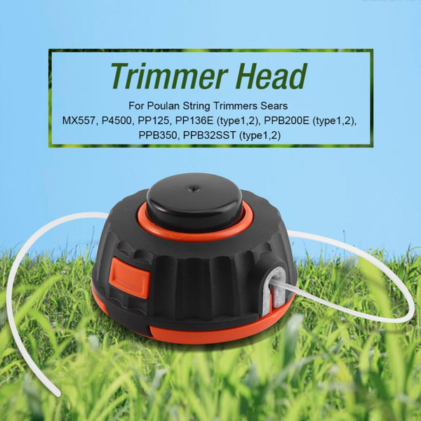 Universal Nylone Line Bump Cutting Trimmer Head For Strimmers Replacement With 2 Lines Brush Cutter Head Lawn Mower Accessories