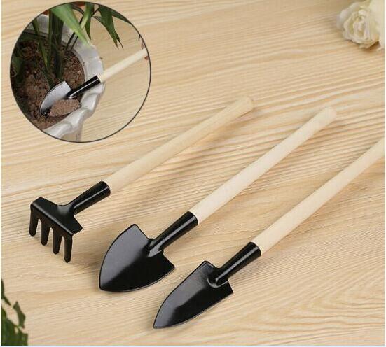 3 pcs/set Mini Garden Tools Small Shovel Rake Spade Micro Plant Tools DIy Micro Garden Tools Gardening Supplies