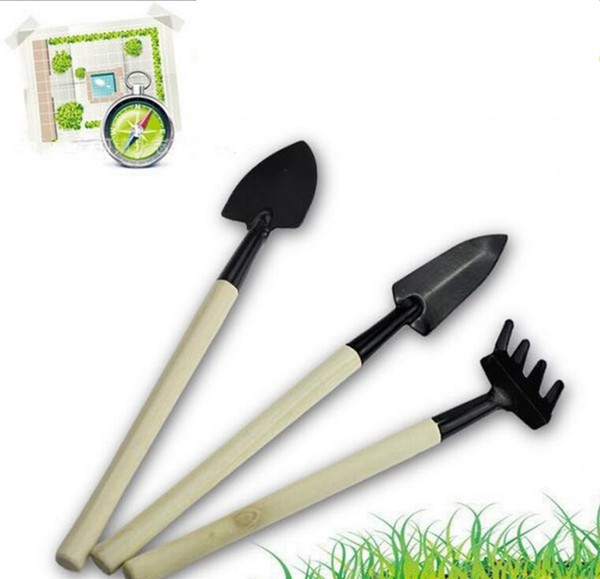 3pcs New Creative Gardening Tools Three Piece 3 Pcs/Set Mini Garden tools Small Shovel/ rake / Spade/ Potted Plant Flowers