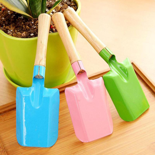 Green flower pot mini Gardening Shovel multi-functional Colorful Metal small shovel home gardening tools Kids Spade Tool wholesale