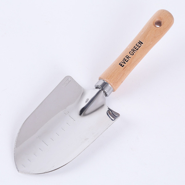 Stainless Steel Small Scale Shovel With Wooden Handle Garden Hand Tool 20pcs