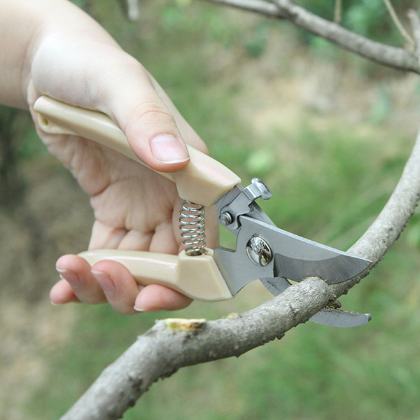 Garden Pruning Tools Home Secateur Stainless Steel Fruit Tree Spray Prune Anti Slip Grip Scissors Cheap Wholesale