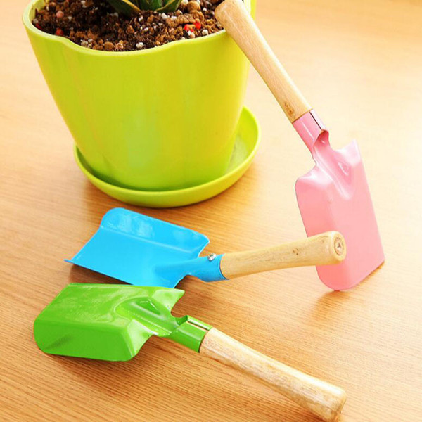 Green flower pot mini Gardening Shovel multi-functional Colorful Metal small shovel home gardening tools Kids Spade Tool wholesale