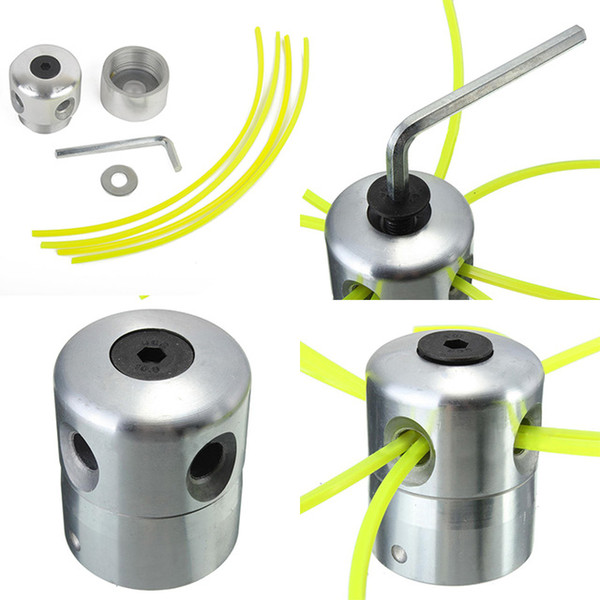 Universal Aluminum Line Bump Cutting Trimmer Head Bobbin Parts Sets Brushcutters Replacement Lawn Mower Cutter Accessories