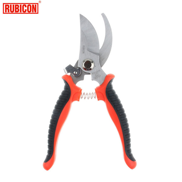 Japan RUBICON Brand RCZ-837 Gardening shears Olecranon Scissors Non-slip Sharp For Flower Arrangement Pruning Branches Leather Carpets