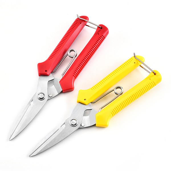 Hot selling creativity and sharp two-color selection simple multi-function garden fruit shears multi-function pruning shears garden scissors