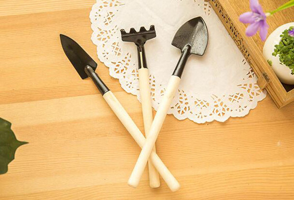 3 pcs / set! hand tools gardening kit ferramentas bonsai Iron shovel rake shovel ripper garden digging tools