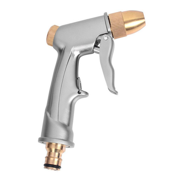 Hot!!! High pressure washing car Water gun head Garden watering tool pure copper alloy electroplated water gun head