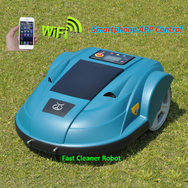 Newest Third Generation Smartphone WIFI App Control Robot Garden Tool ,Lawn Mower Robot updated with Water-proofed Charger