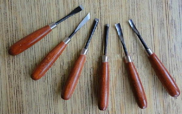 wood Carving Chisel Tool, carpenter tools, carving knives, 6 pcs/lot