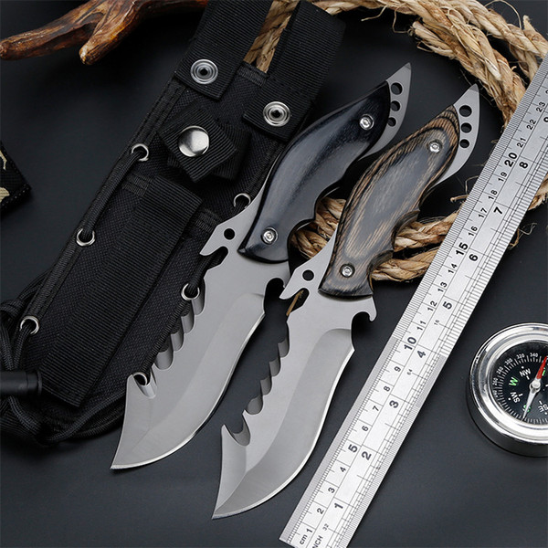 BENYS High hardness field survival stainless steel knife multi-purpose hunting outdoor tool with small straight knife