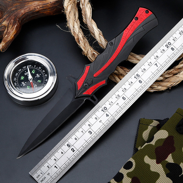 High hardness wild survival Self-defense outdoor folding knife