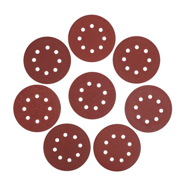 5 Inch 8 hole sanding discs Sandpaper Sanding Pads Abrasive Tools 40 60 80 100 120 180 240 320 400 600 800 1000 1200 1500 2000 3000 Grit