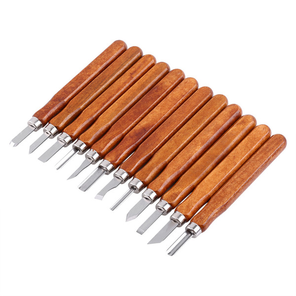 12pcs/set Carving Tools Carving Knife Wood Woodcut Cutter Knife Set DIY Model Woodworking Tools Multi Functional Knife Top Quali