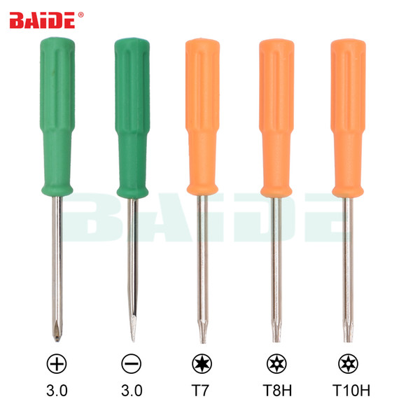 New Arrived Orange 3x85mm 3.0 Phillips 3.0 straight Torx T7 T8H T10H Screwdriver for Xbox360 With Hole Screwdrivers Key 1000pcs/lot