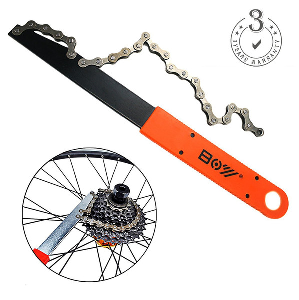 Bike Chain Whip Cassette Lockring Tool Chain Removal Cog Sprocket Wrench Tool Bike Repair Flywheel Cassette Lockring Removal Tool