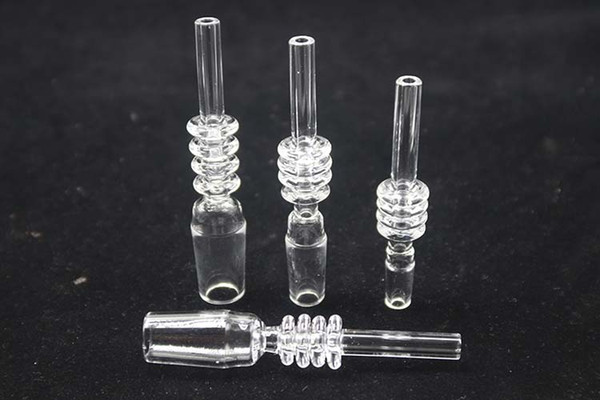 10mm 14mm 19mm Quartz Tip Quartz nail VS titanium nail Honey Dab Straw Glass Water Bongs Hand Pipes