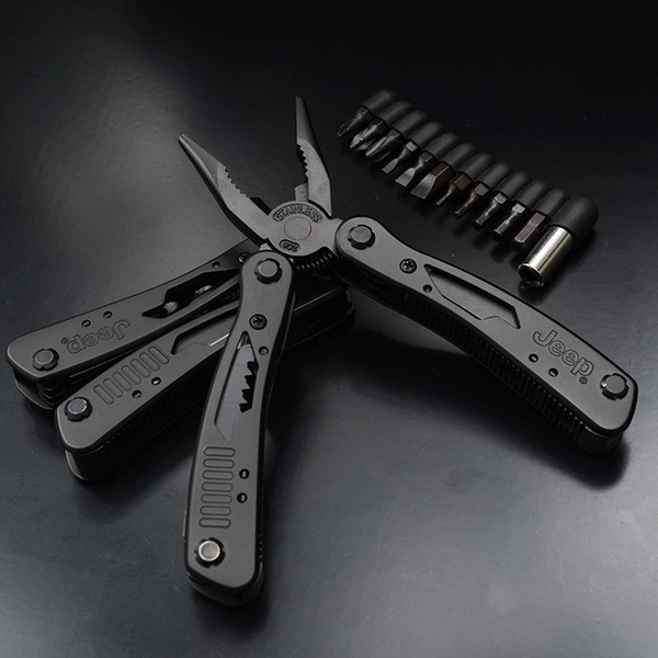 Folding Tongs Multitool Pliers Knife Portable Alicate Needle Nose Pliers Combination Hand Folding Tools Crimping Tool