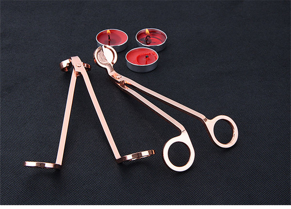 18*6CM Stainless Steel Candle Wick Trimmer Oil Lamp Trim scissor tijera tesoura Cutter Snuffer Tool Hook Clipper