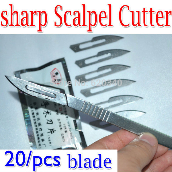 No.23 Scalpel Burin Maintenance Chisel Handle +20/PCS surgical knives blades PCB Circuit board phone Membrane Sterile/Beauty/DIY order<$18no