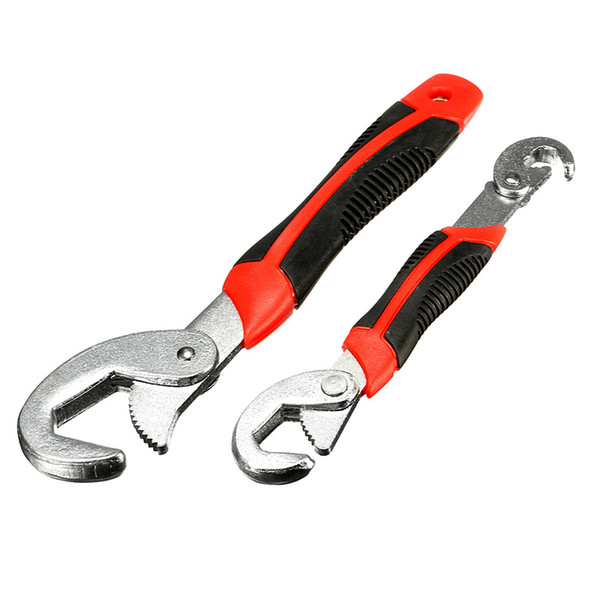 2pcs/set Portable Adjustable Quick Snap and Grip Wrench Universal Wrench Set Best Promotion