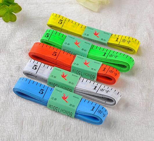 Cool Random Color 1.5M Body Tape Measure Length 150Cm Soft Ruler Sewing Tailor Measuring Ruler Tool Kids Cloth Rule