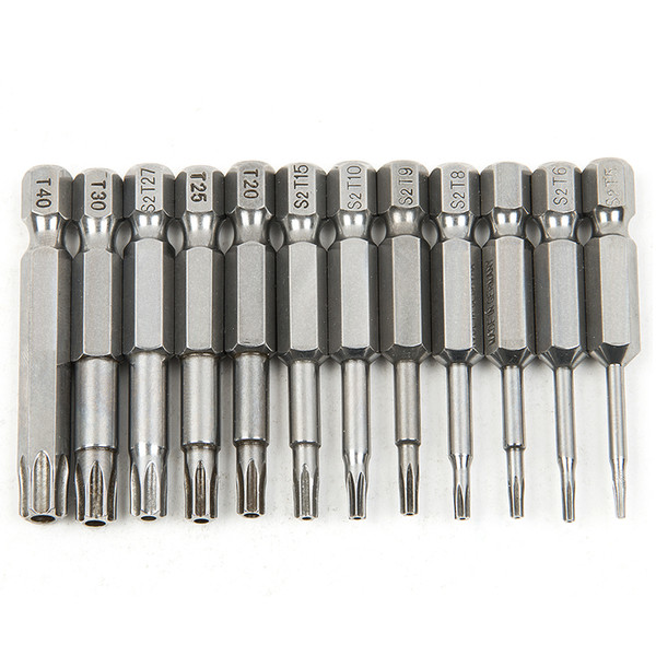 12pcs Hex Torx Bit Set Drill Screwdrivers 50mm S2 Steel Screw Driver Screwdrivers Kit Magnetic Tool Set Screwdriver Sets Bits