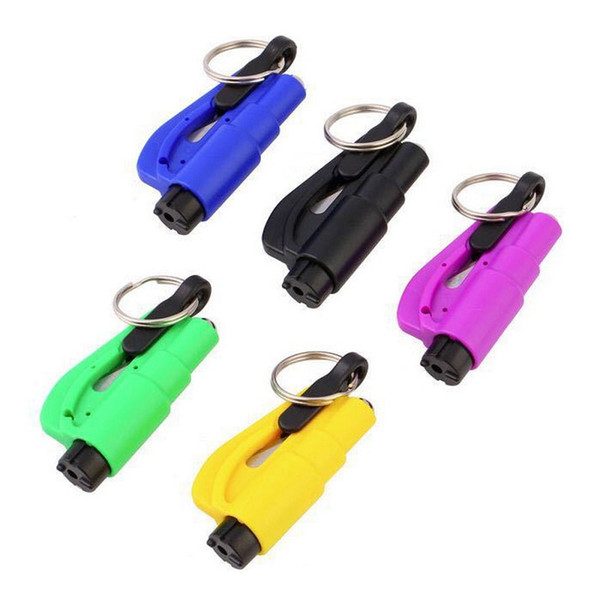 3 in 1 Emergency Mini Safety Hammer Car Window Glass Breaker Seat Belt Cutter Rescue Hammer Car Life-saving Escape Tool W9729