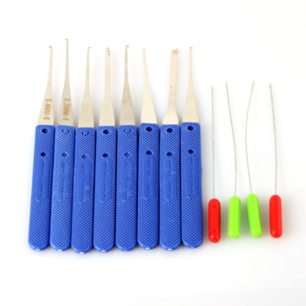 12Pcs Removal Extractor Locksmith Tools Set Fold Pick Removal Key Broken Tool B00669