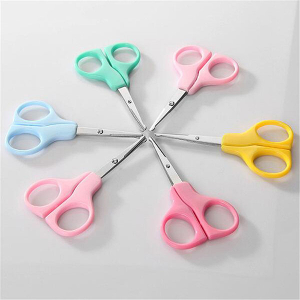 Free shipment JI-214 Portable Stainless Steel Small Eyebrow Nose Hair Beauty Scissors Cut Manicure Facial Trimming Tweezer Makeup Tool