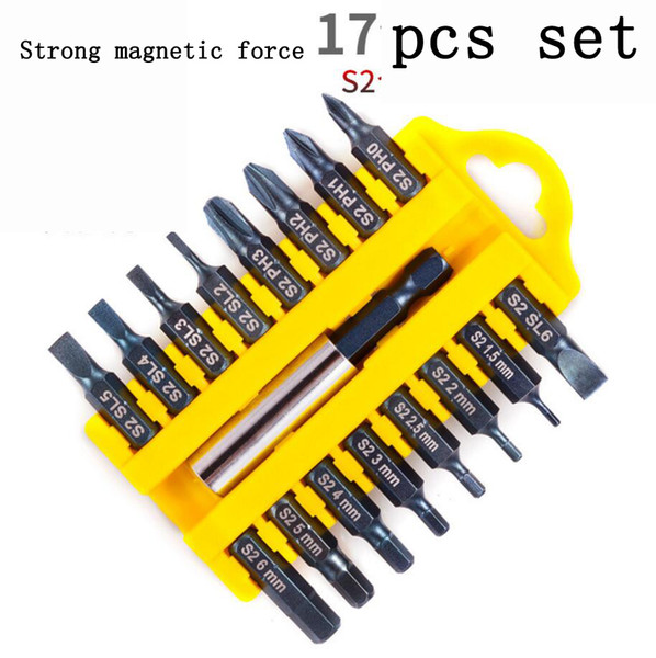 17 in 1 Strong magnetic drill electric screwdriver head screwdriver wind batch head electric drill multi-function screwdriver