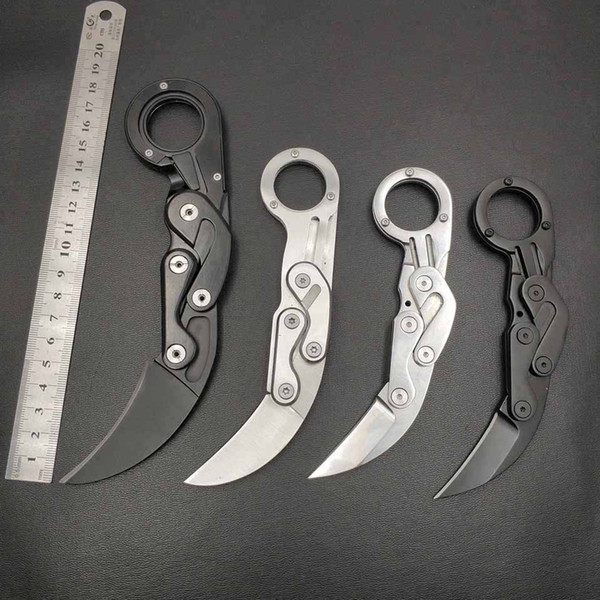 Swayboo mechanical folding knife Karambit CS GO claw knife survival ring knife pocket tactical tools mini EDC tool