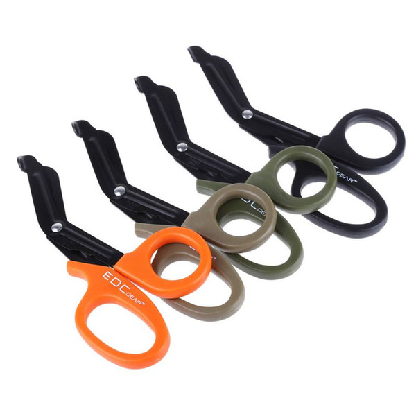 Free DHL 4 Colors EMT EDC Gear Tactical Rescue Scissor Trauma Gauze IFAK Emergency First Aid Shears Outdoor Paramedic Bandage Outdoor Pocket