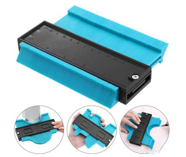 Plastic Gauge Contour Profile Copy Gauge Duplicator Standard 5 Width Wood Marking Tool Tiling Laminate Tiles General Tools