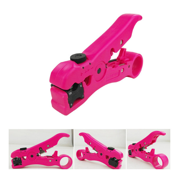 Manual Tool Home Professional Multi-function Coaxial Cable Stripper Network Clamp Professional Automatic Wire Stripper Terminal Two Colors