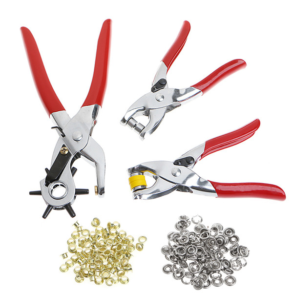 3pcs Leather Hole Punching Tool Eyelets Grommets Hand Pliers Hole Punch Tools Belt Hole Puncher Repair Tool Punch Pliers