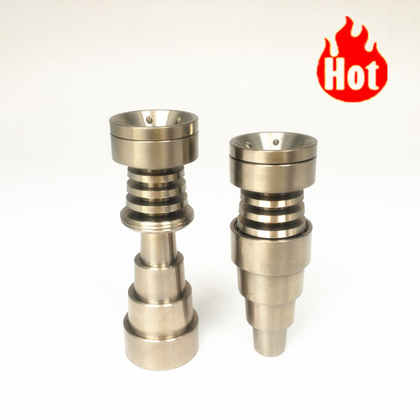 (Factory Directly Sell )1 Hole Titanium Carb Cap With Flat Tip Dabber Fit For 18mm Domeless Titanium Nail