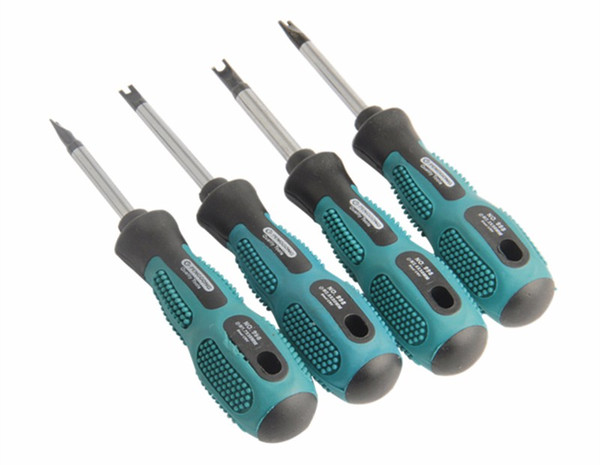 Freeshipping 4Pcs/lot Screwdriver Sets Magnetic Spanner head U-type Bits Set For Repair Multi Function Hand Tool Set