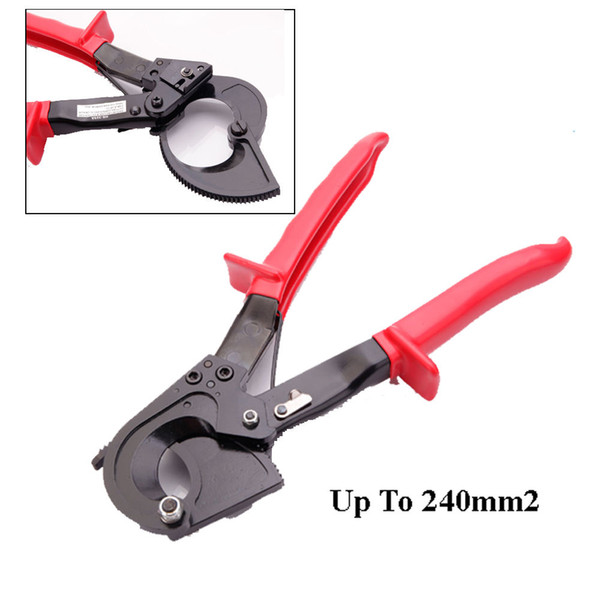 Aluminum Copper Ratchet Cable Cutter Wire Cutting Up To 240mm2 Cut Line Tool