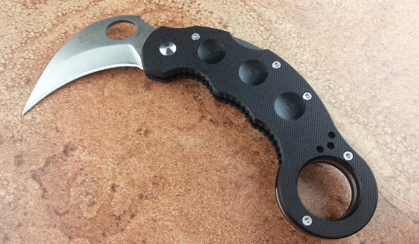 CNC Claw Karambit 154CM Blade G10 Handle back lock Folding Pocket Knife 154CM