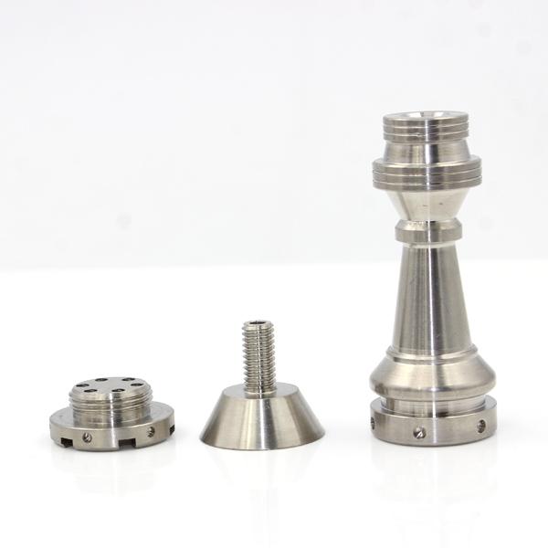 2015 Universal Infinity Domeless Titanium Nail 14mm & 18mm Adjustable Male or Female Oil Gr2 domeless titanium nails--MJB-10TFM48