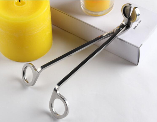 Free shippig hot selling Candle Wick Oil Lamp Steel Stainless Trimmer Scissor Cutter Snuffers Tool silver