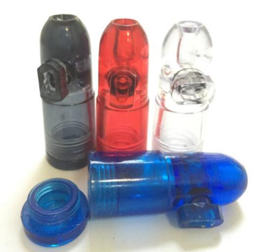 Snuff Bullet Bottle Snorter Snuff Rocket Sniff Dispenser Snuff Snorter and Plastic Bottle Smoking Pipe