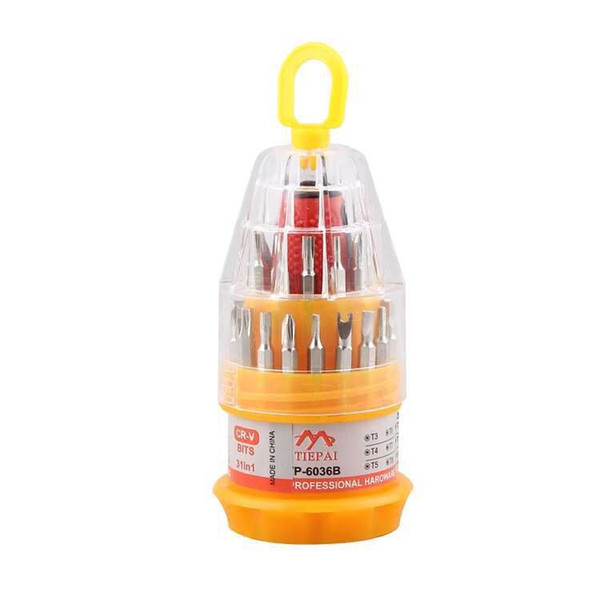 201706 small wholesale 31PC pagoda type universal 31 in one manual combination screwdriver tool kit