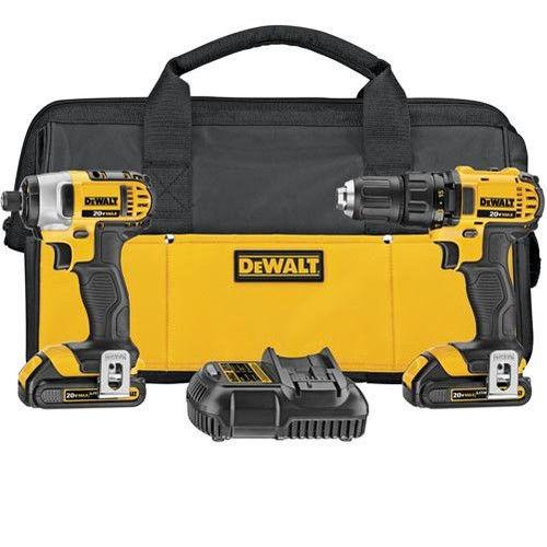 Dewalt Drill & Driver Set DCK280C2R 20V MAX 1.5 Ah Cordless Lithium-Ion 1/2