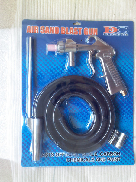 Air Sandblasting Gun Kit Air Sandblaster Spray Gun Kit Pneumatic Sandblaster with Extra Nozzles Free Ship