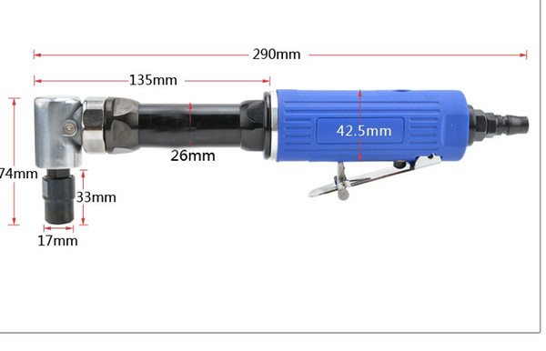 Extra Long 90 degree pneumatic micro Air Die Grinder, Air Die grinding machine tools set