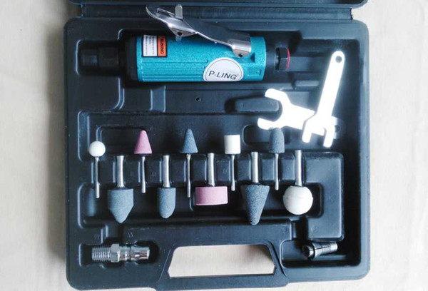 pneumatic Air Grinder Tools set, air die grinding machine set with plastic box packing