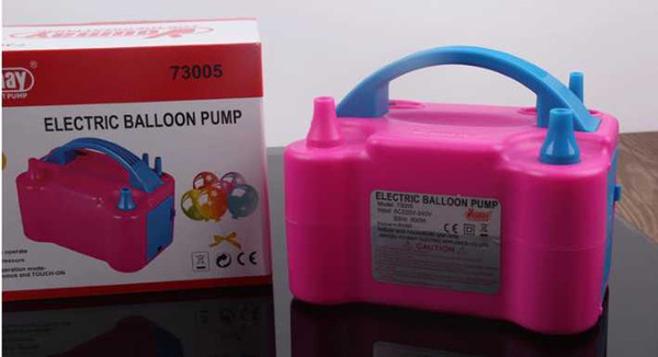 Free shipping Electric balloon pump, air inflator pump CE certificate with 2 nozzels