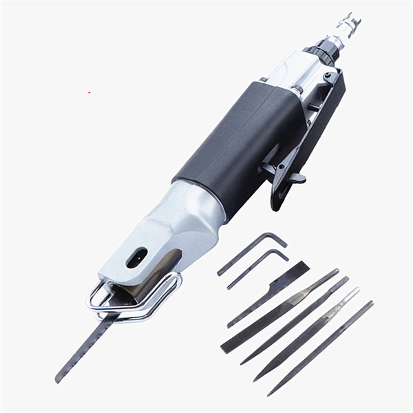 free ship strong type pneumatic reciprocating saw cutter air file tool 10mm strike dual purpose metal process with blades